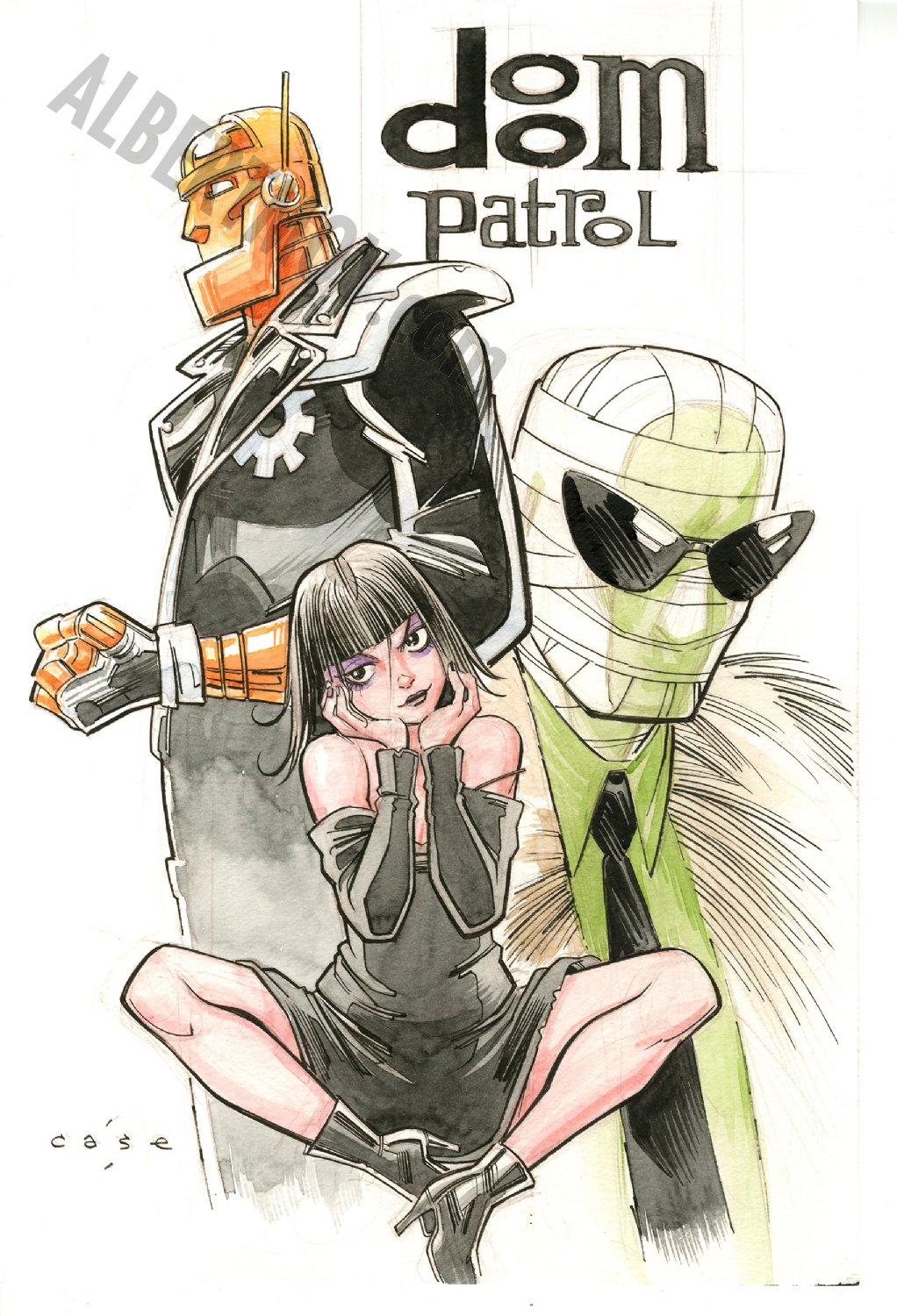 Albert Moy Original Comic Art Doom Patrol By Richard Case